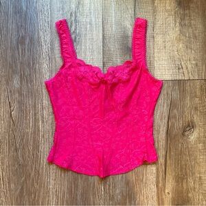 Pink Lace Top